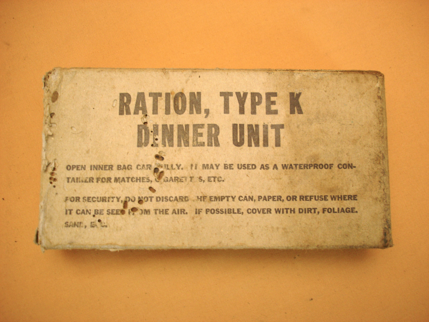 Rare ration US Type K.